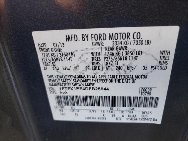 Photo 10 from auction – 2013 FORD F150 SUPER with VIN 1FTFX1EF4DFB25644