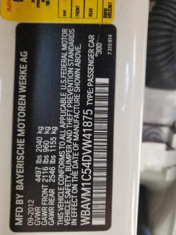 Photo 10 from auction – 2013 BMW X1 SDRIVE2 with VIN WBAVM1C54DVW41875
