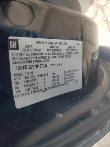 Photo 10 from auction – 2007 CHEVROLET TAHOE C150 with VIN 1GNFC13J97R197047