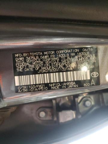 Photo 10 from auction – 2016 TOYOTA PRIUS C with VIN JTDKDTB32G1132168