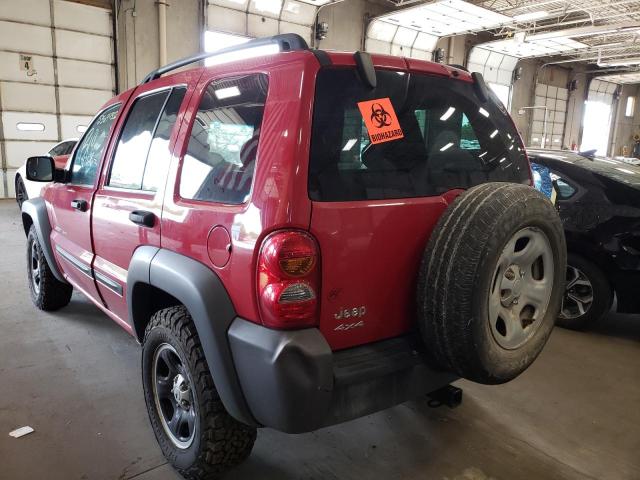 Photo 3 from auction – 2003 JEEP LIBERTY SP with VIN 1J4GL48K33W674822
