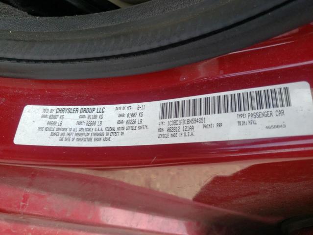 Photo 10 from auction – 2011 CHRYSLER 200 with VIN 1C3BC1FB1BN594851