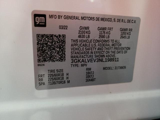 Photo 10 from auction – 2022 GMC TERRAIN SL with VIN 3GKALVEV3NL198911