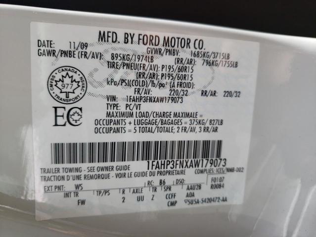 Photo 10 from auction – 2010 FORD FOCUS SE with VIN 1FAHP3FNXAW179073