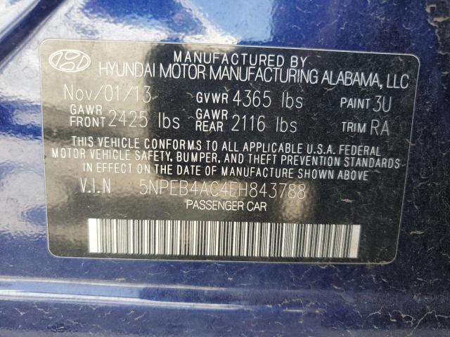 Photo 10 from auction – 2014 HYUNDAI SONATA GLS with VIN 5NPEB4AC4EH843788