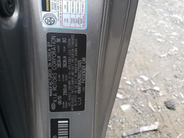 Photo 10 from auction – 2010 KIA FORTE EX with VIN KNAFU6A28A5275005