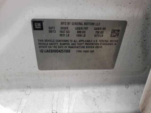 Photo 10 from auction – 2013 CHEVROLET SONIC LS with VIN 1G1JA6SH8D4257969