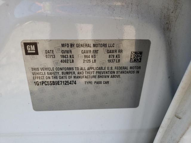 Photo 10 from auction – 2014 CHEVROLET CRUZE LT with VIN 1G1PC5SB9E7125474