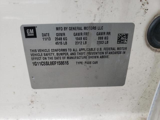 Photo 10 from auction – 2014 CHEVROLET MALIBU 1LT with VIN 1G11C5SL8EF158616