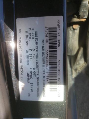 Photo 10 from auction – 2013 MAZDA 3 I with VIN JM1BL1UF7D1839499