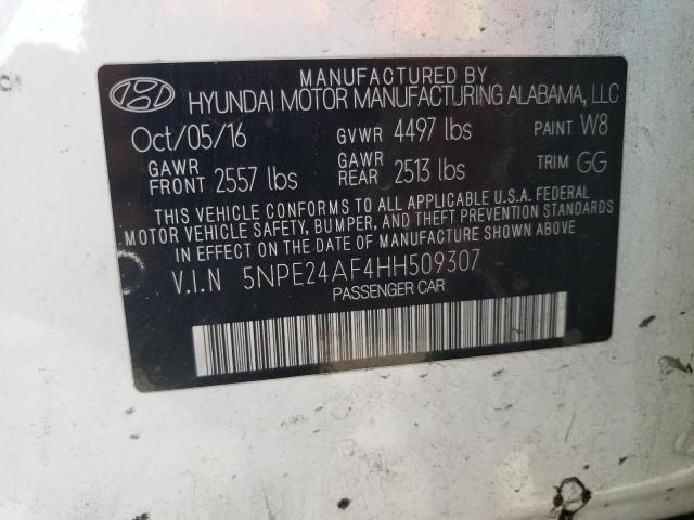 Photo 10 from auction – 2017 HYUNDAI SONATA SE with VIN 5NPE24AF4HH509307