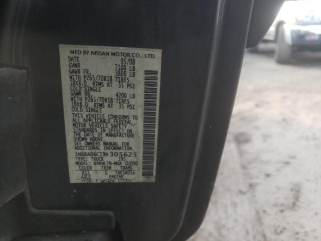Photo 10 from auction – 2009 NISSAN TITAN XE with VIN 1N6BA06C19N305625