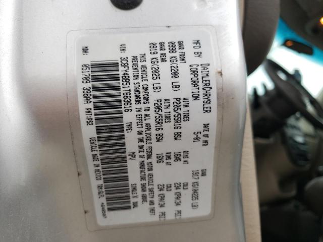 Photo 10 from auction – 2001 CHRYSLER PT CRUISER with VIN 3C8FY4BB51T683616