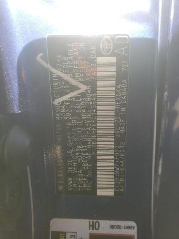 Photo 10 from auction – 2014 TOYOTA COROLLA L with VIN 2T1BURHE6EC143548