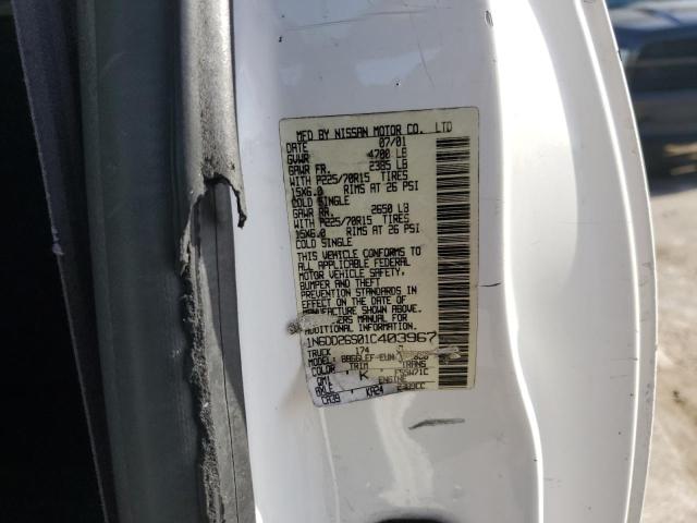 Photo 10 from auction – 2001 NISSAN FRONTIER K with VIN 1N6DD26S01C403967