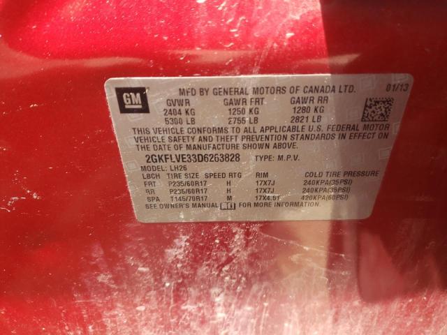 Фото 10 с аукциона – 2013 GMC TERRAIN SL с VIN 2GKFLVE33D6263828