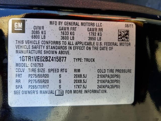 Photo 10 from auction – 2011 GMC SIERRA C15 with VIN 1GTR1VE02BZ415877