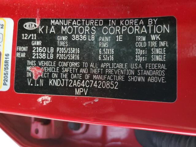 Снимка 10 от търг – 2012 KIA SOUL + с VIN KNDJT2A64C7420852