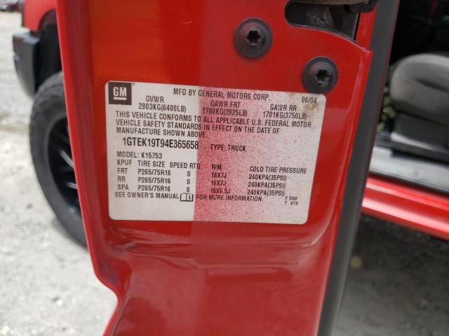Photo 10 from auction – 2004 GMC NEW SIERRA with VIN 1GTEK19T94E365658