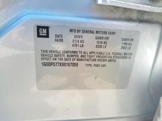 Photo 10 from auction – 2009 CADILLAC CTS with VIN 1G6DF577X90167059