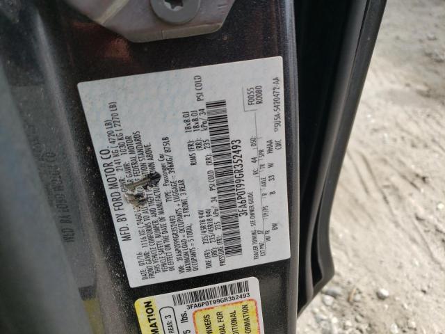 Photo 10 from auction – 2016 FORD FUSION SE with VIN 3FA6P0T99GR352493