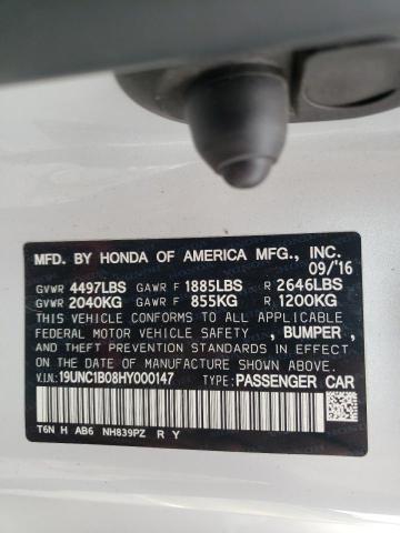 Photo 10 from auction – 2017 ACURA NSX with VIN 19UNC1B08HY000147