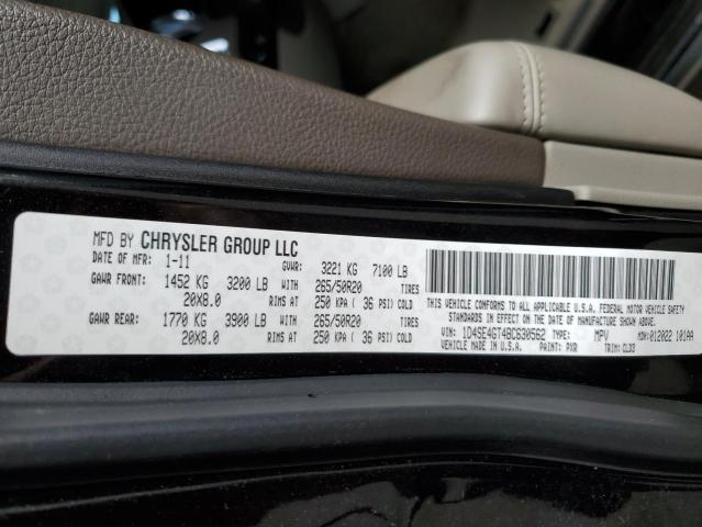 Photo 10 from auction – 2011 DODGE DURANGO CR with VIN 1D4SE4GT4BC630562