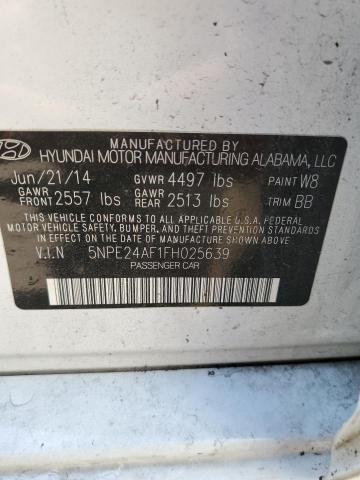 Photo 10 from auction – 2015 HYUNDAI SONATA SE with VIN 5NPE24AF1FH025639