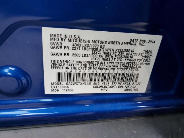 Photo 10 from auction – 2015 MITSUBISHI OUTLANDER with VIN 4A4AP4AU7FE017696