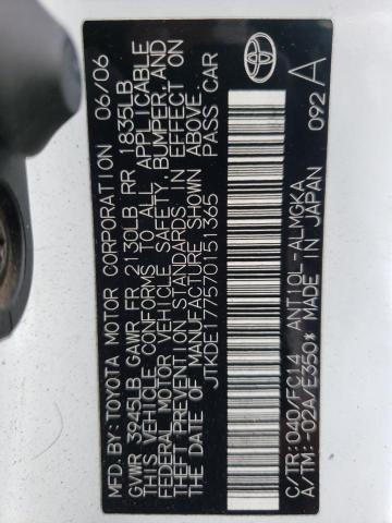 Photo 10 from auction – 2007 TOYOTA SCION TC with VIN JTKDE177570151365
