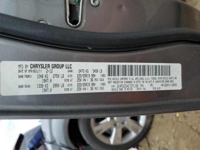 Foto 10 de la subasta – 2012 DODGE JOURNEY CR con VIN 3C4PDCDG4CT271159