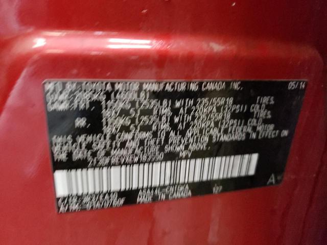 Photo 10 from auction – 2014 TOYOTA RAV4 LIMIT with VIN 2T3DFREVXEW183550