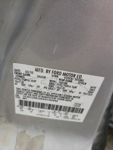 Photo 10 from auction – 2010 FORD ESCAPE LIM with VIN 1FMCU0EG5AKC60452