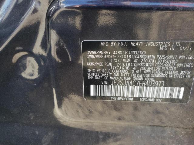 Photo 10 from auction – 2014 SUBARU FORESTER 2 with VIN JF2SJAAC7EH403973