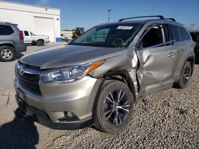 Photo 2 from auction – 2016 TOYOTA HIGHLANDER with VIN 5TDJKRFH6GS500154