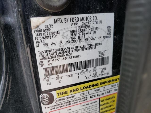 Photo 10 from auction – 2012 FORD EXPEDITION with VIN 1FMJK1J55CEF40879
