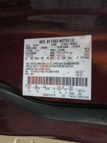 Photo 10 from auction – 2006 FORD EXPLORER E with VIN 1FMEU74E16UB61155