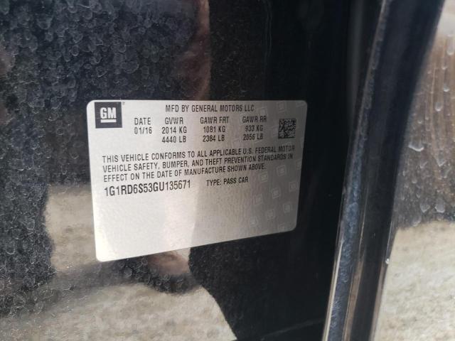 Photo 10 from auction – 2016 CHEVROLET VOLT LTZ with VIN 1G1RD6S53GU135671