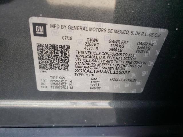 Photo 10 from auction – 2019 GMC TERRAIN SL with VIN 3GKALTEV4KL110027