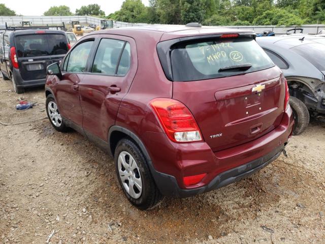 Photo 3 from auction – 2017 CHEVROLET TRAX LS with VIN 3GNCJKSBXHL181618