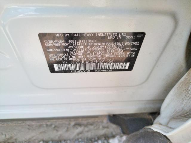 Photo 10 from auction – 2015 SUBARU FORESTER 2 with VIN JF2SJGWCXFH591594