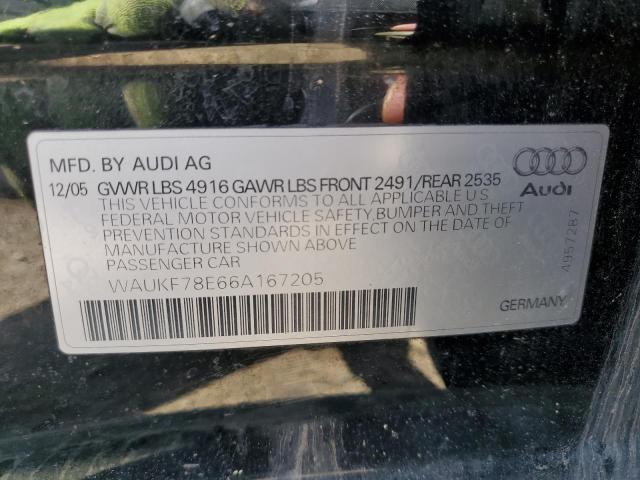 Photo 10 from auction – 2006 AUDI A4 2.0T AV with VIN WAUKF78E66A167205