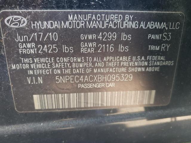 Photo 10 from auction – 2011 HYUNDAI SONATA SE with VIN 5NPEC4ACXBH095329