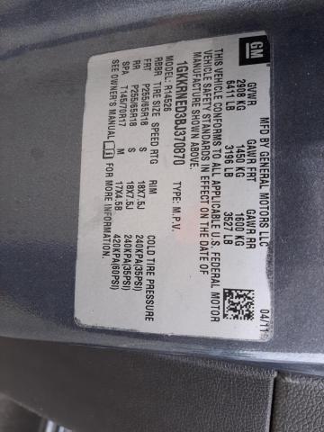 Photo 10 from auction – 2011 GMC ACADIA SLE with VIN 1GKKRNED3BJ370870