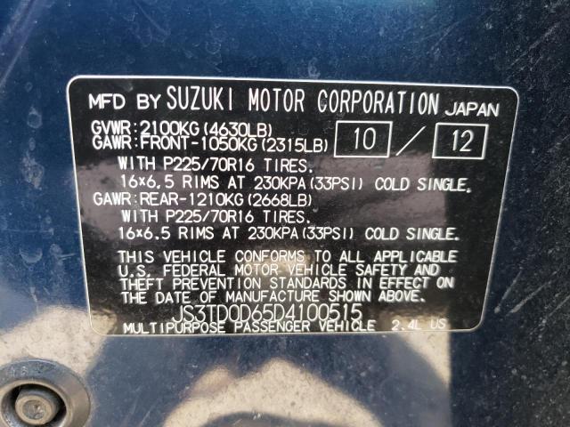 Photo 10 from auction – 2013 SUZUKI GRAND VITA with VIN JS3TD0D65D4100515