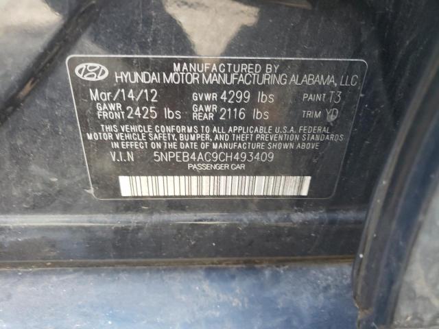 Photo 10 from auction – 2012 HYUNDAI SONATA GLS with VIN 5NPEB4AC9CH493409