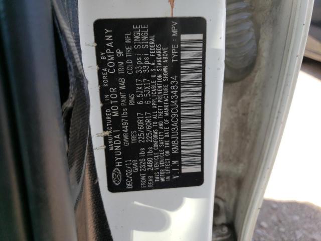 Photo 10 from auction – 2012 HYUNDAI TUCSON GLS with VIN KM8JU3AC9CU434834
