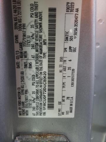 Photo 10 from auction – 2013 FORD ESCAPE S with VIN 1FMCU0F72DUC80620
