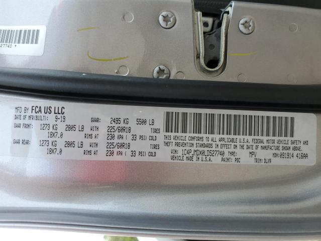 Photo 10 from auction – 2020 JEEP CHEROKEE L with VIN 1C4PJMDX0LD527740