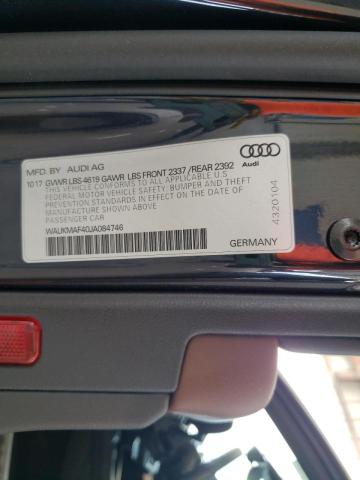 Foto 10 de la subasta – 2018 AUDI A4 PREMIUM con VIN WAUKMAF40JA084746